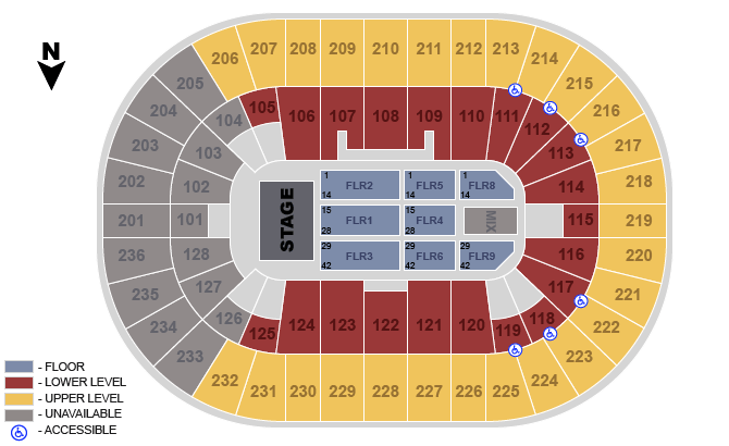 firstontario centre concert seating chart