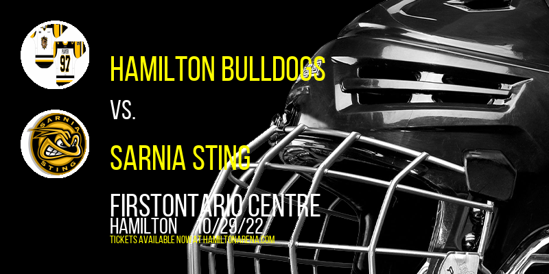 Hamilton Bulldogs vs. Sarnia Sting at FirstOntario Centre